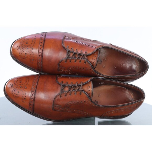 Allen Edmonds Sanford Men\'s Medallion Derby Dress Shoes Size 9.5 B Made in USA main image 5